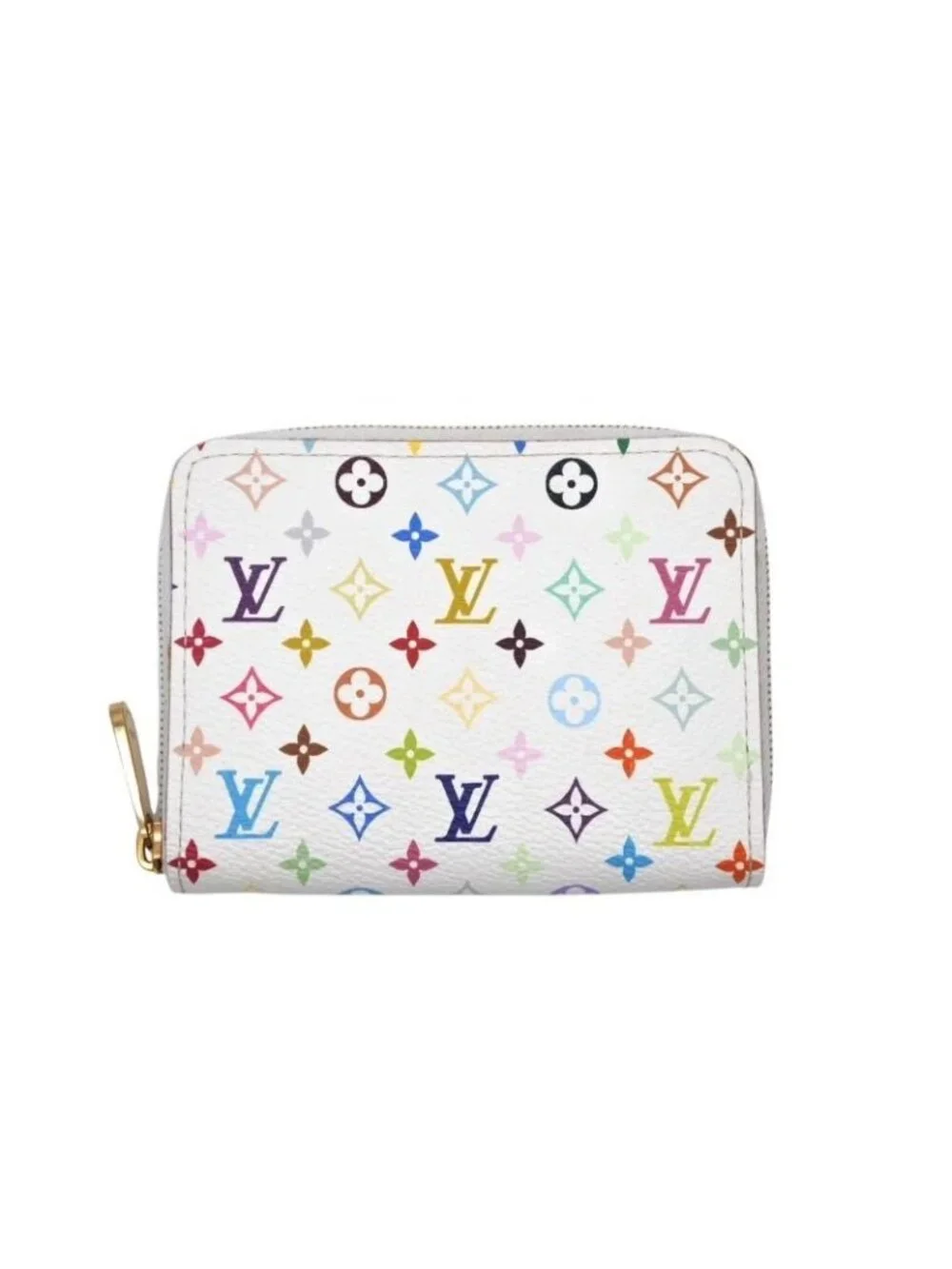 Louis Vuitton LV Zippy Coin Purse Takashi Murakami Multicolor